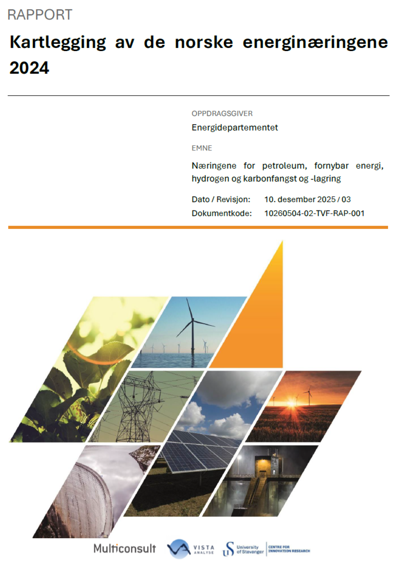 Kartlegging av de norske energinæringene 2024